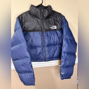 NWT Women's The North Face SummitNavy 1996 Retro Short Nuptse 700 Down Jacket XL